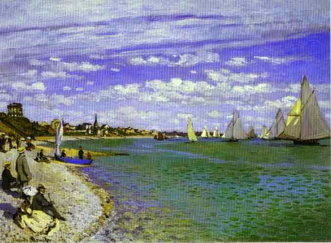 The Regatta at Saint-Adresse 1867.