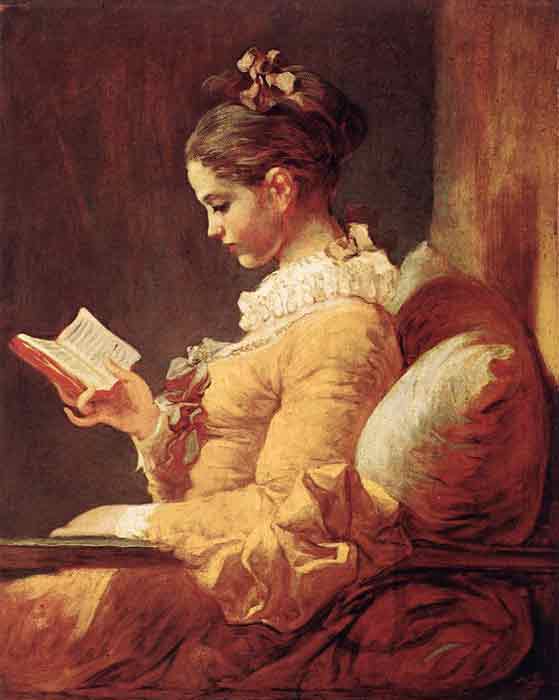 Oil painting for sale:A Young Girl Reading, c.1776