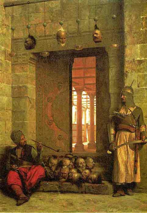 Oil painting for sale:The Door of the El-Hassanein Mosque in Cairo , 1866