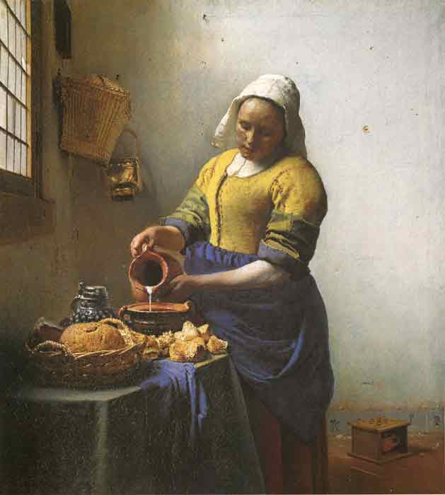 Oil painting for sale:The Milkmaid (The Kitchen Maid), 1660