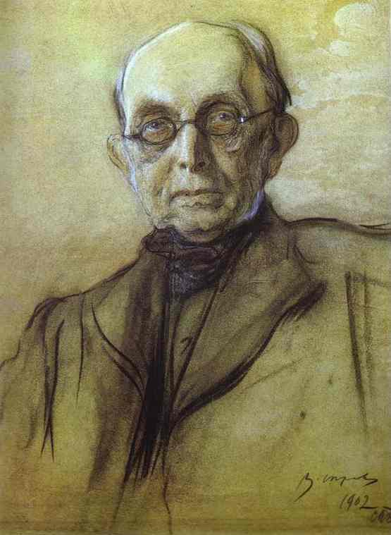 Oil painting:Portrait of K. Pobedonostsev. 1902