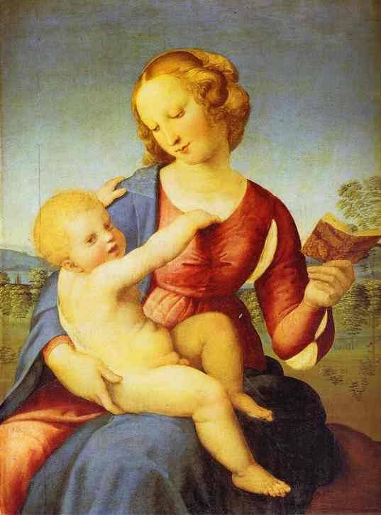 Oil painting:Colonna Madonna. c.1508