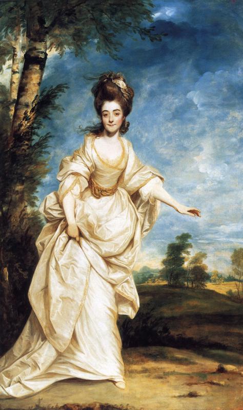 Oil painting:Diana Sackville. 1777