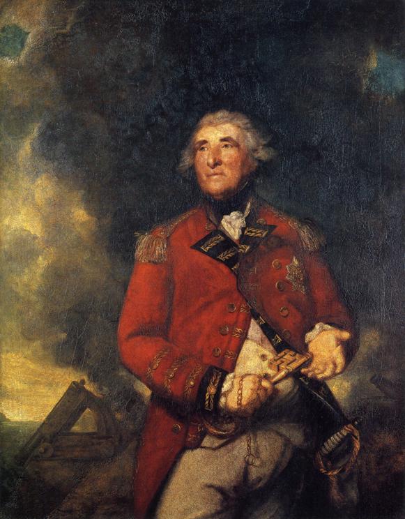 Oil painting:George Augustus Eliott, Lord Heathfield. 1787