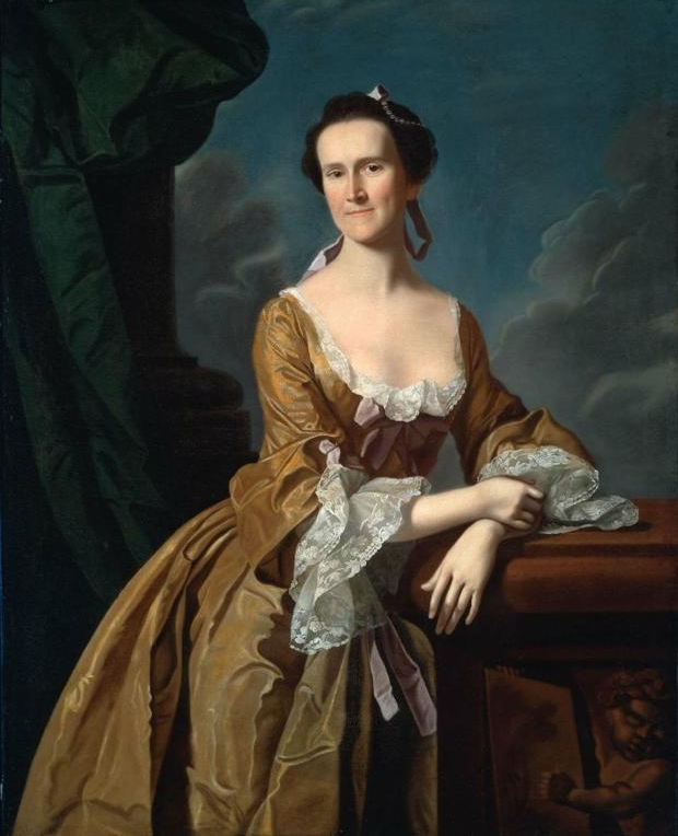 Oil painting:Mrs. John Amory (Katherine Greene). 1763