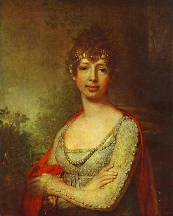Oil painting:Portrait of Grand Duchess Maria Pavlovna. 1800