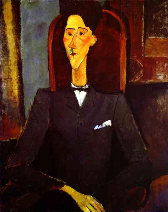 Oil painting:Portrait of Jean Cocteau. 1916