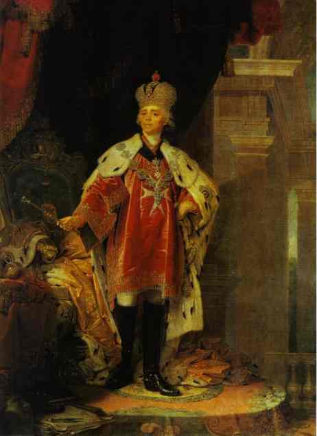 Oil painting:Portrait of Paul I, Emperor of Russia. 1800