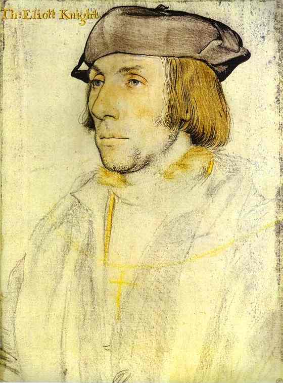 Oil painting:Portrait of Sir Thomas Elyot. 1532