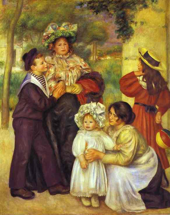 Oil painting:The Family of the Artist. 1896