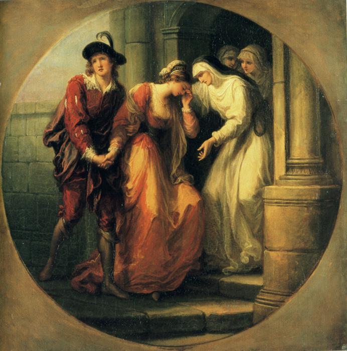 Oil painting:The Farewell of Abelard and H