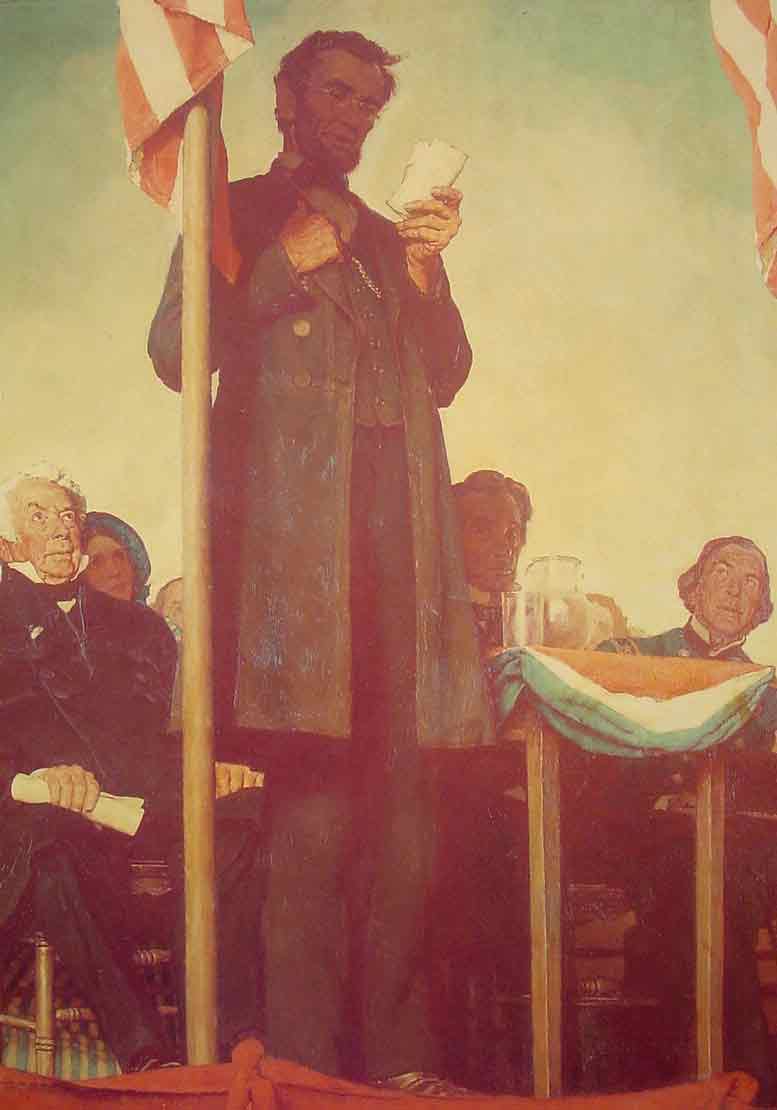 Abraham Delivering the Gettysburg Address,1942