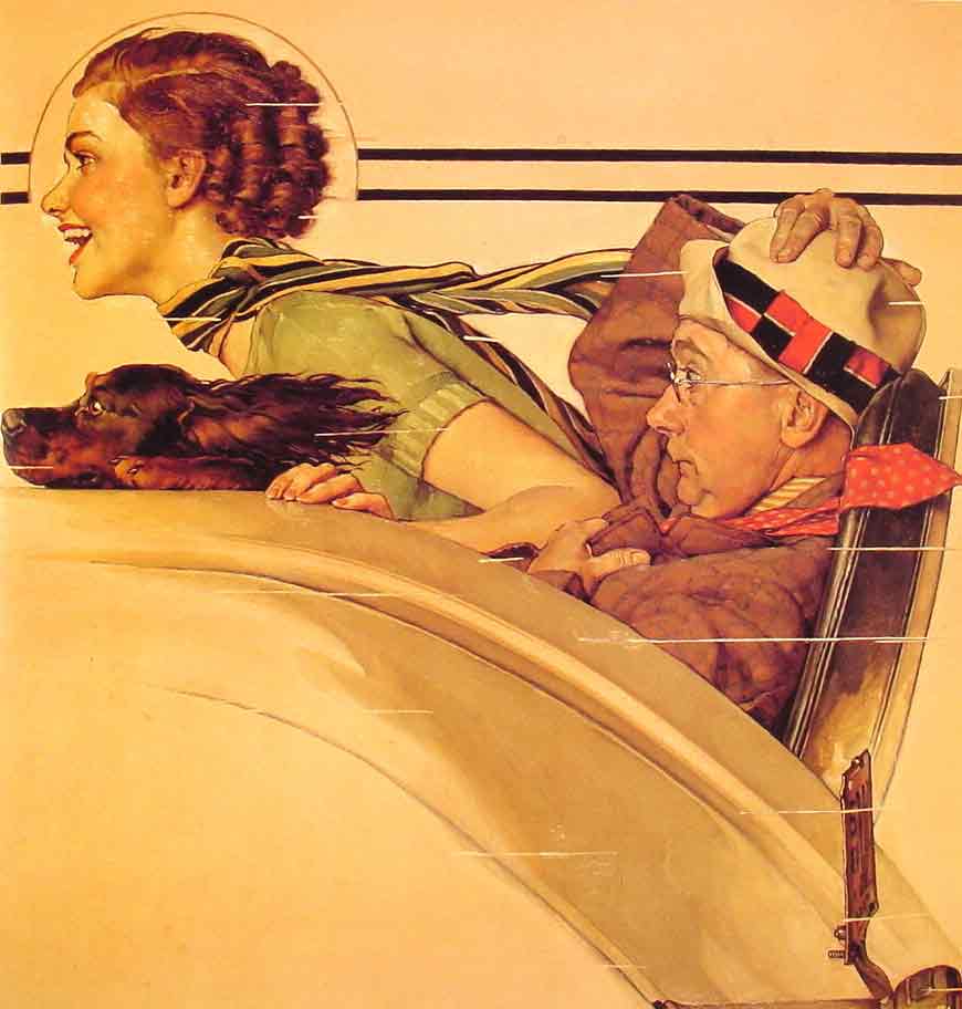 Couple in Rumble Seat,1935