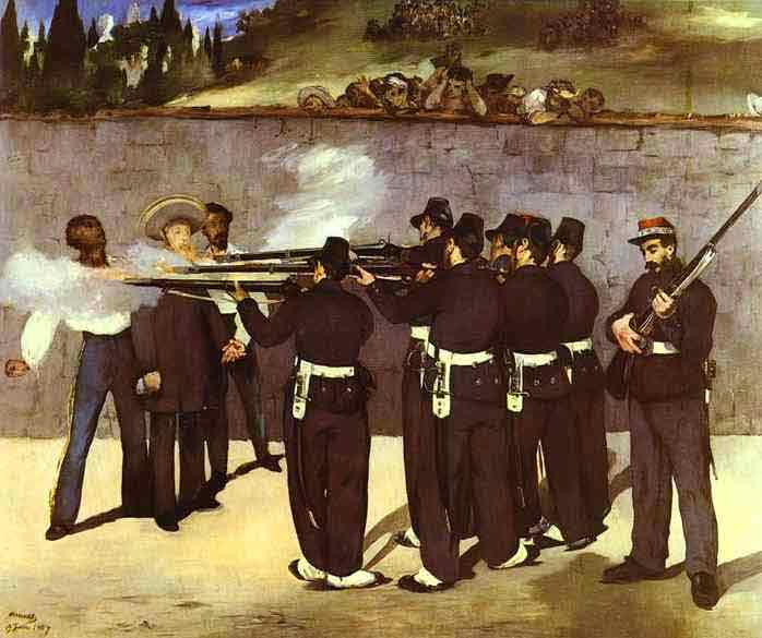 The Execution of the Emperor Maximilian of Mexico. 1867-1868