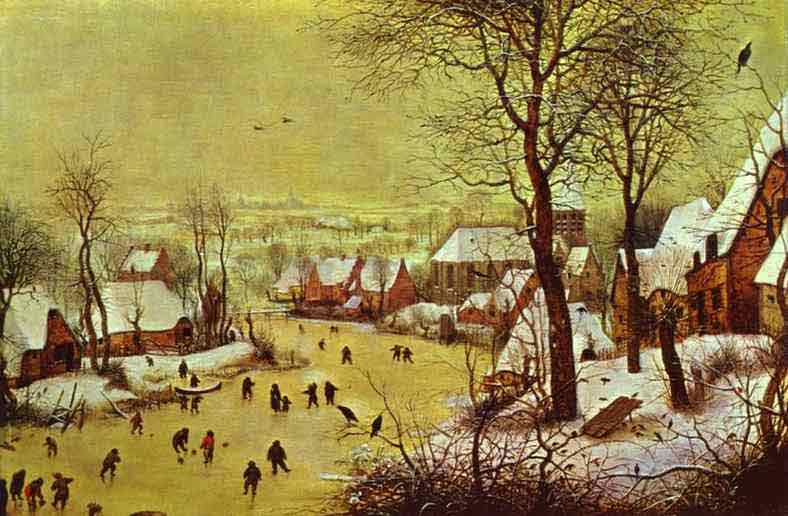Winter Landscape with Skaters. 1565
