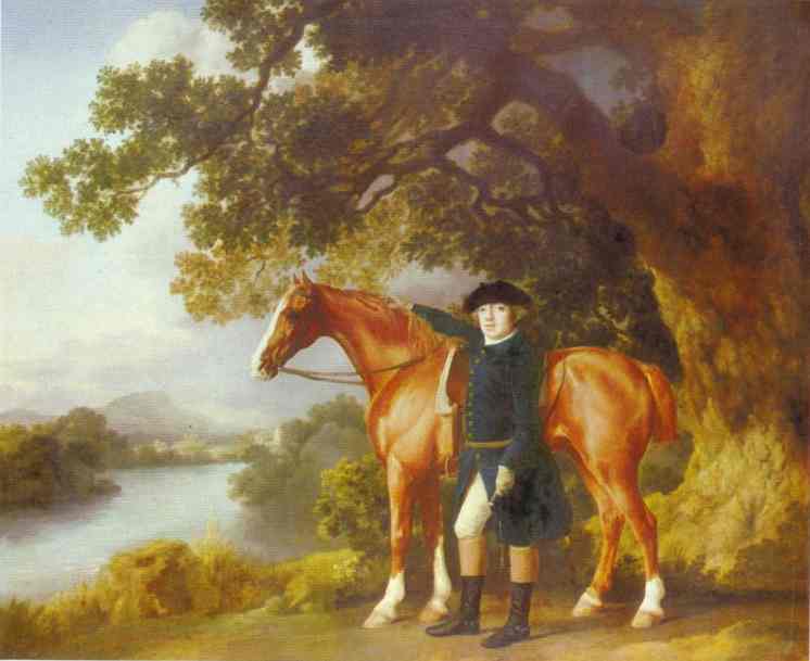 Oil painting:Portrait of a Huntsman. 1768