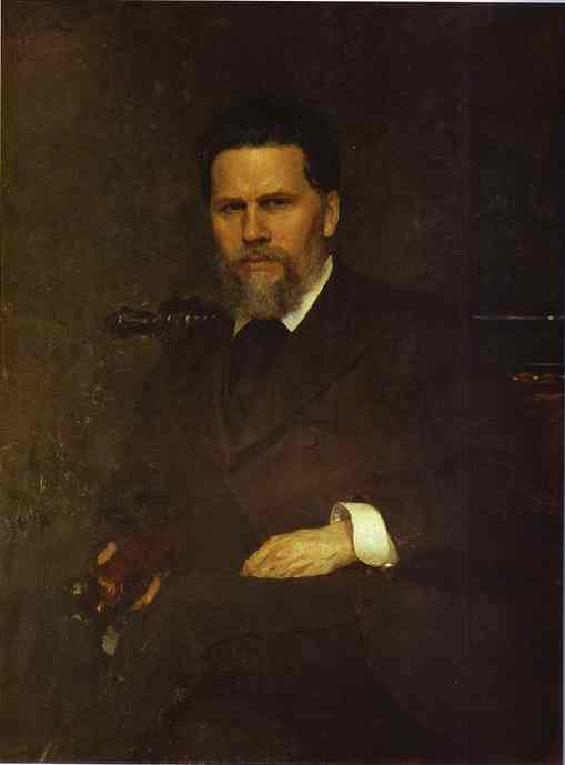 Oil painting:Portrait of the Artist Ivan Kramskoy. 1882