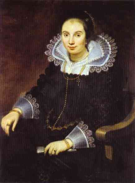 Oil painting:Portrait of a Lady with a Fan