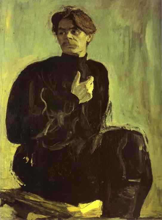 Oil painting:Portrait of the Writer Maxim Gorky. 1905