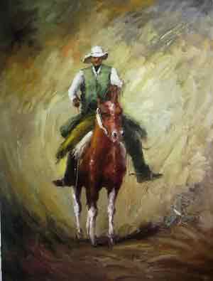 Oil painting for sale:horses-045