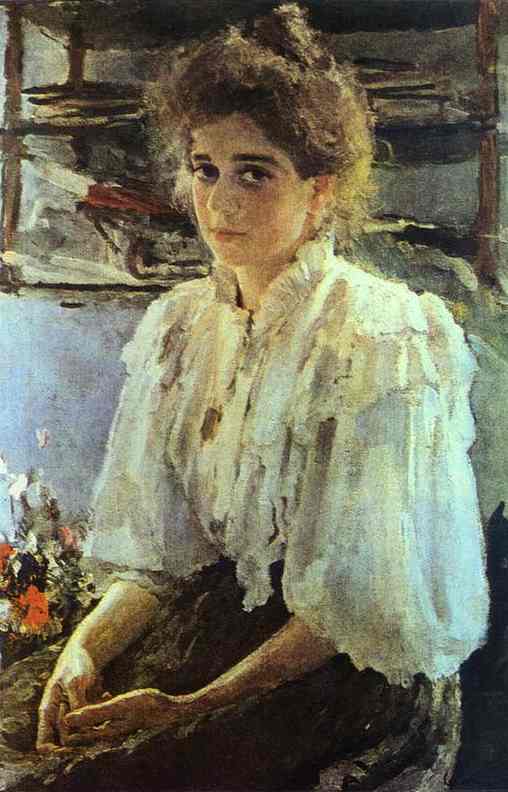 Oil painting:Portrait of Maria Lvova. 1895