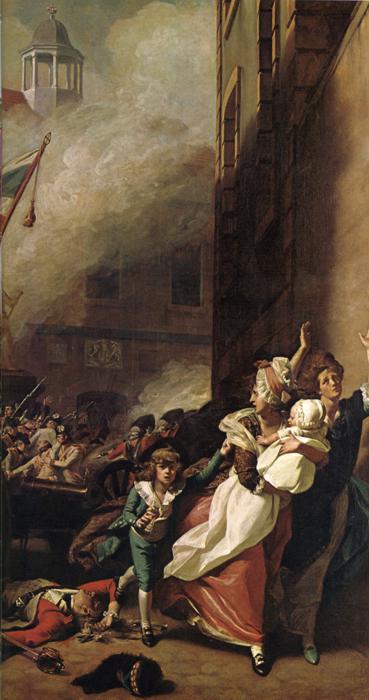 Oil painting:The Death of Major Peirson, 6 January 1781