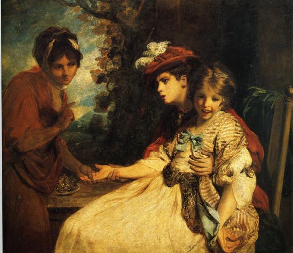 Oil painting:A Fortune-Teller. 1777