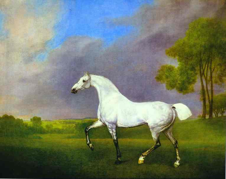 Oil painting:A Grey Horse. 1793