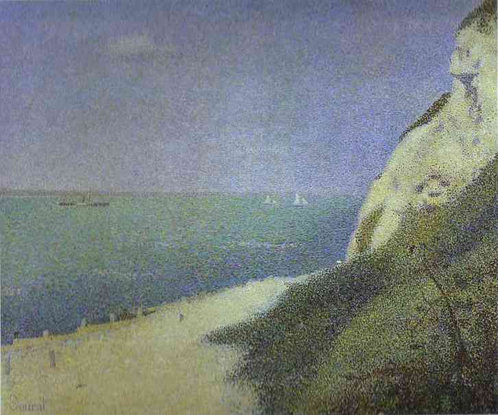 Oil painting:Les Bas-Butin, Honfleur. 1886