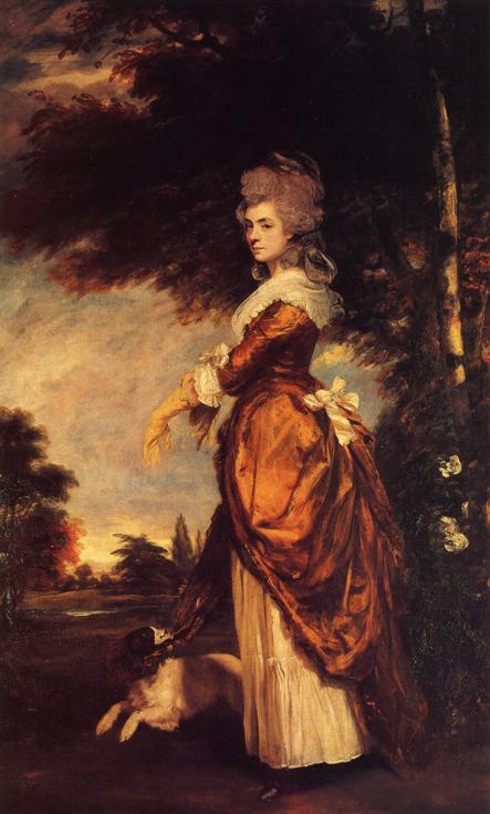 Oil painting:Mary Amelia, Countess of Salisbury. 1780