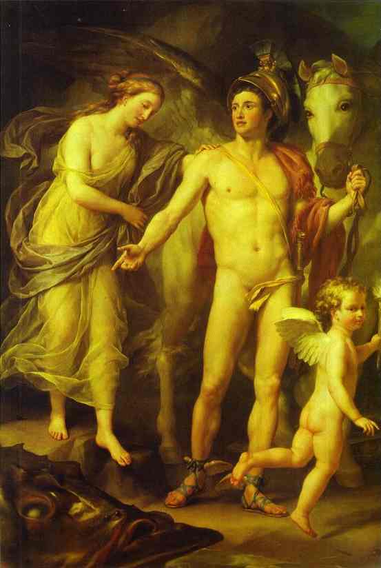 Oil painting:Perseus and Andromeda. c. 1777