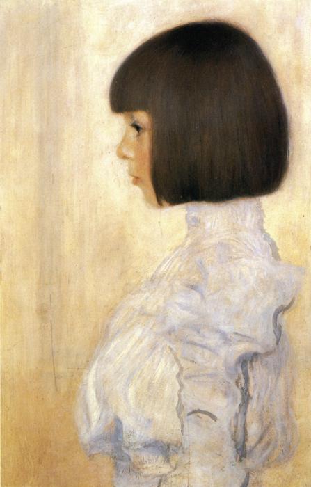 Oil painting:Portrait of Helene Klimt. 1898