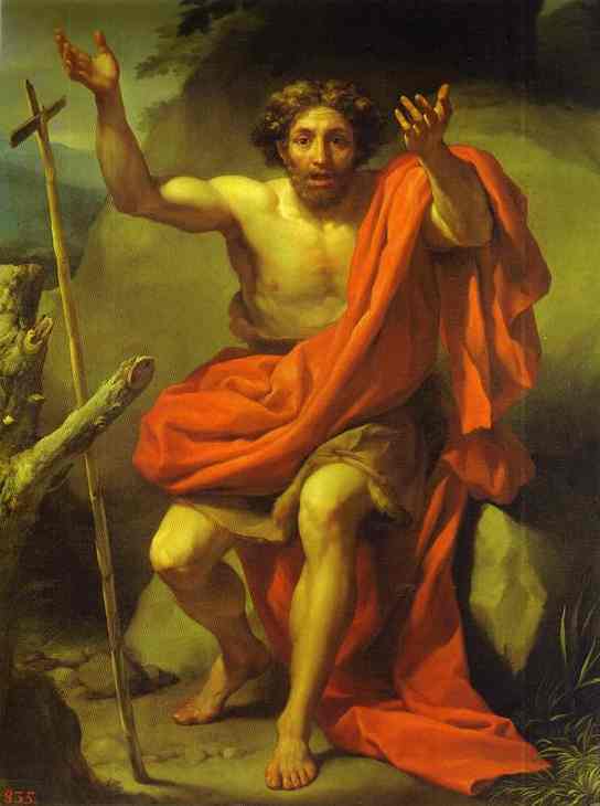 Oil painting:St. John the Baptist. c. 1774