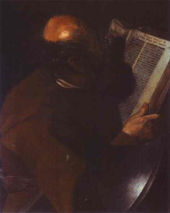 Oil painting:St. Matthew. (Copy of the lost original). c. 1615-1620