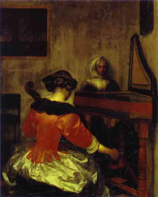 Oil painting:The Concert. c. 1675