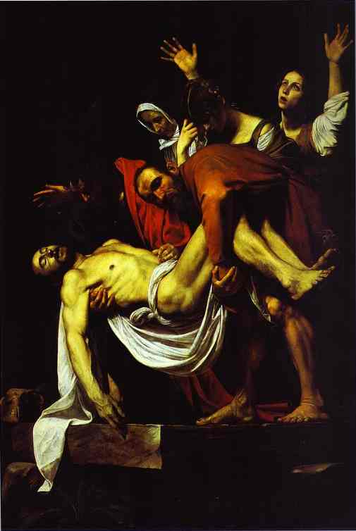 Oil painting:The Entombment. c.1602