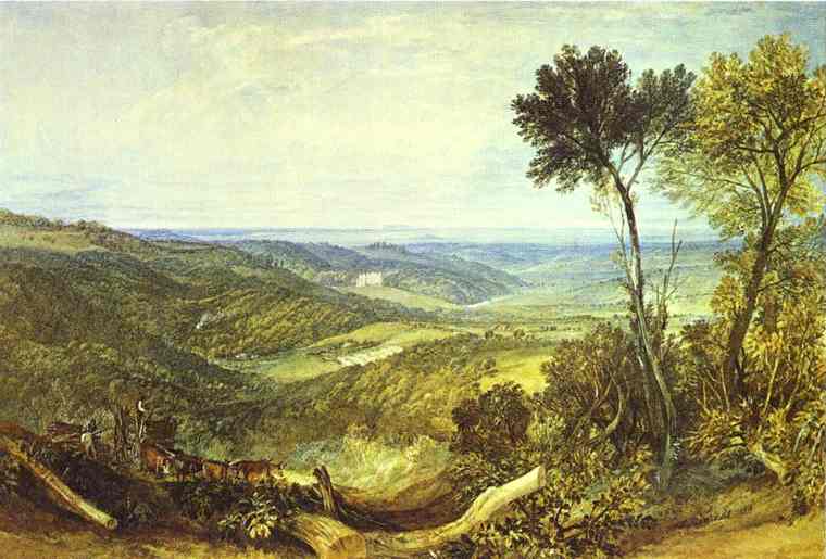 Oil painting:The Vale of Ashburnham. 1816