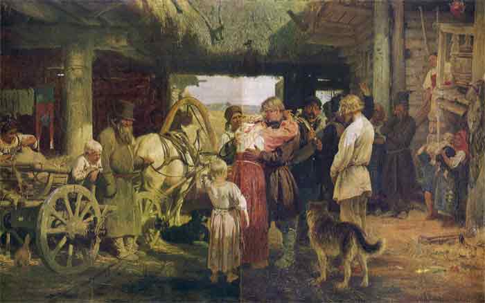 Oil painting for sale:Going to serve, 1879