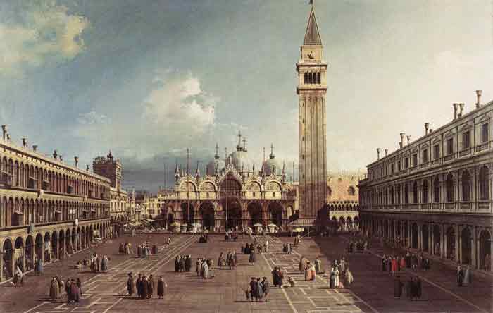 Oil painting for sale:Piazza San Marco with the Basilica, 1730