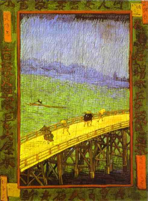 Japonaiserie: Bridge in the Rain (after Hiroshige). September-October 1887