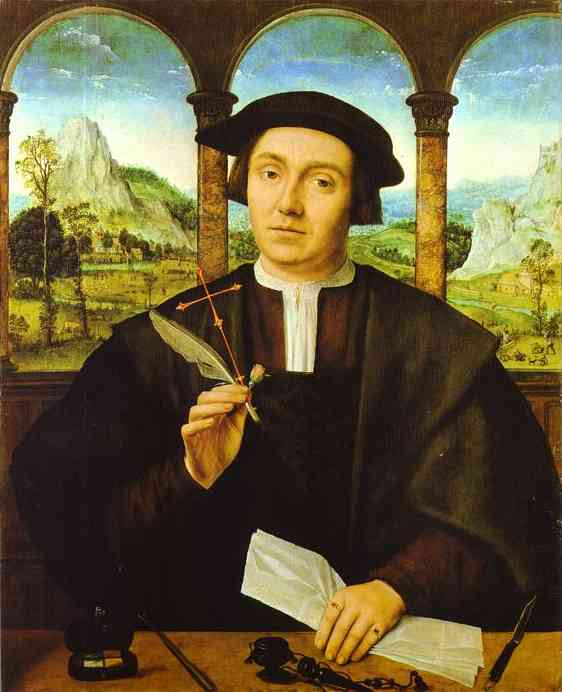 Oil painting:Portrait of a Man. c. 1520