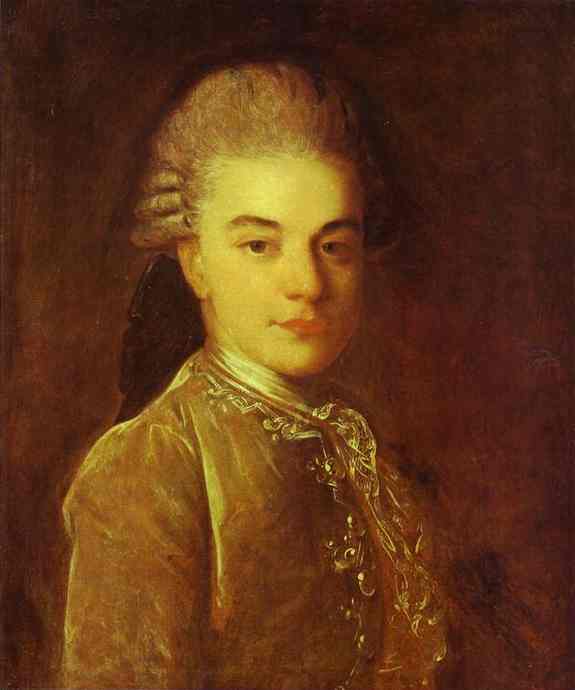 Oil painting:Portrait of A. M. Rimskiy-Korsakov. Late 1760