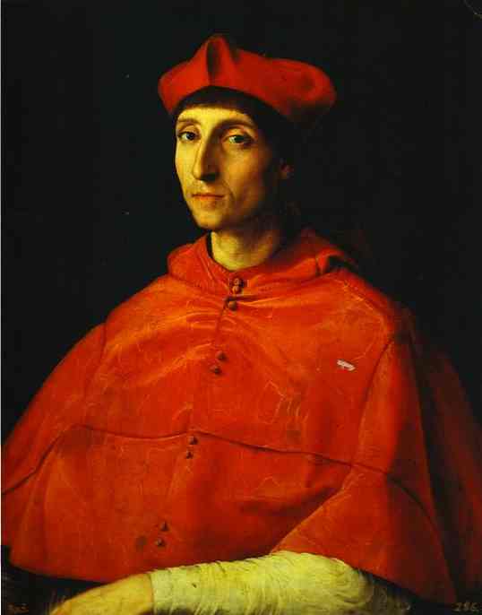 Oil painting:Portrait of a Cardinal. 1510