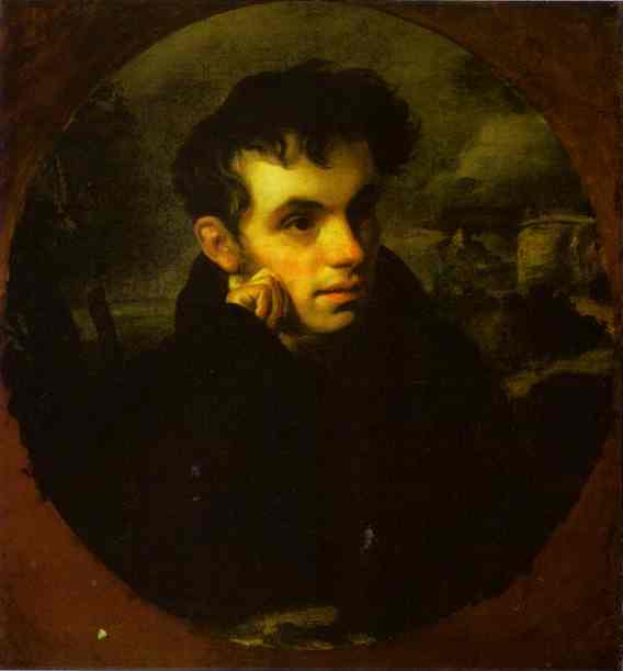 Oil painting:Portrait of the Poet V. A. Zhukovsky. 1815