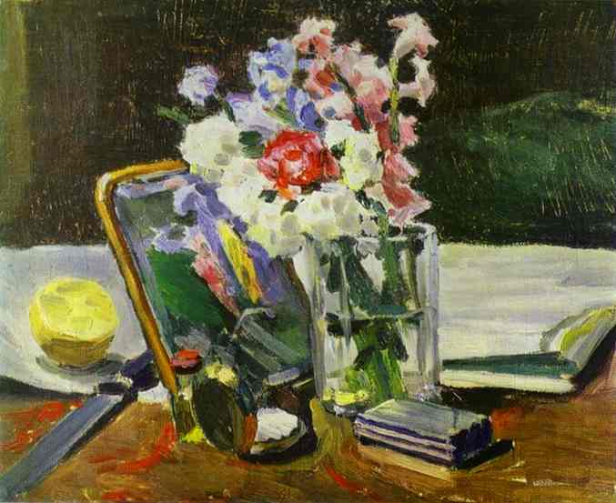 Oil painting:Still Life with Flowers. 1902