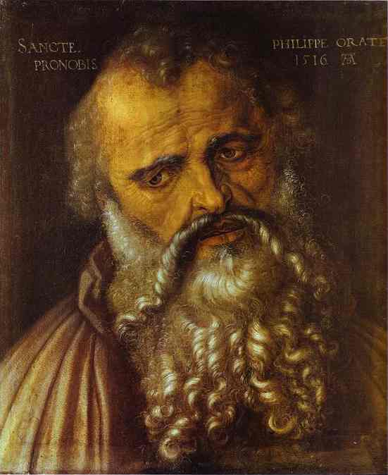 Oil painting:Apostle Philip. 1516