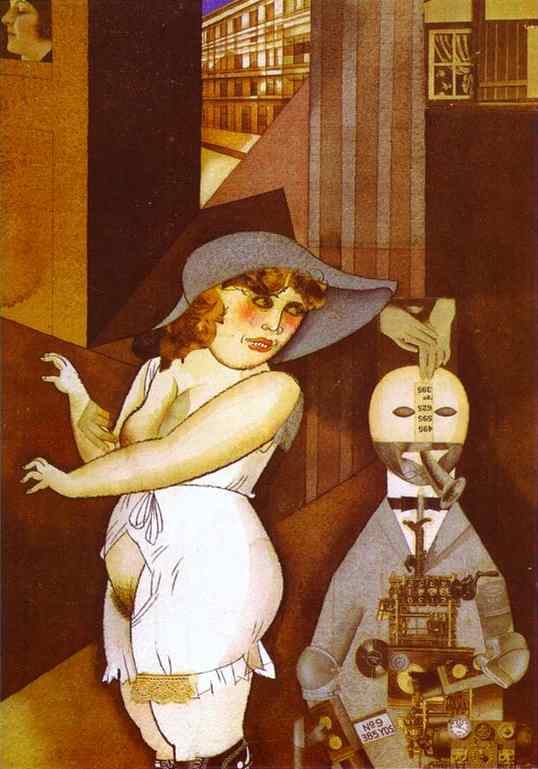 Oil painting:Daum Marries Her Pedantic Automaton George in May 1920