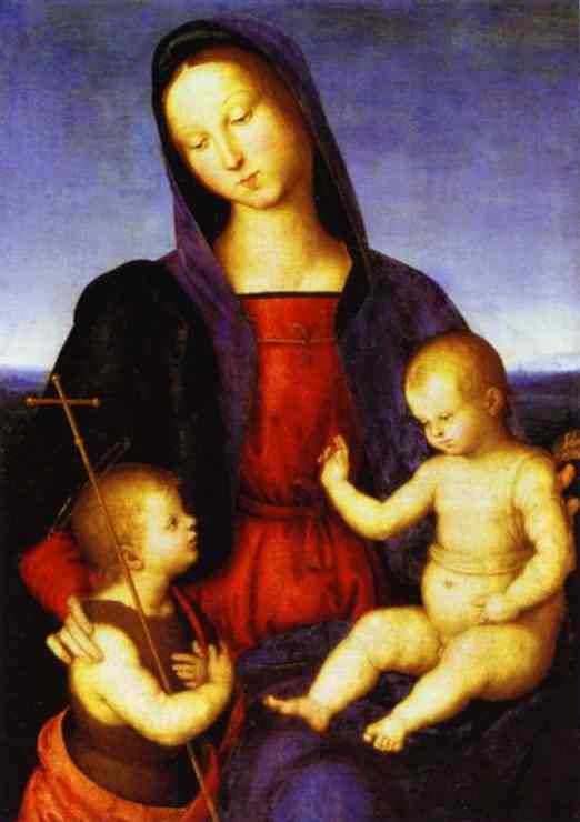 Oil painting:Diotalevi Madonna. c.1503