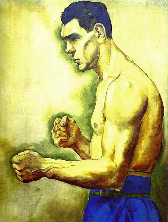 Oil painting:Max Schmeling the Boxer. 1926