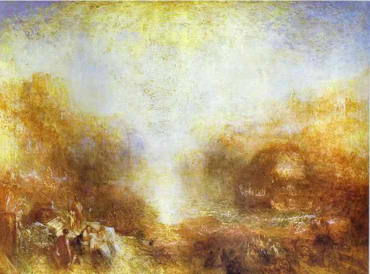 Oil painting:Mercury Sent to Admonish Aeneas. 1850